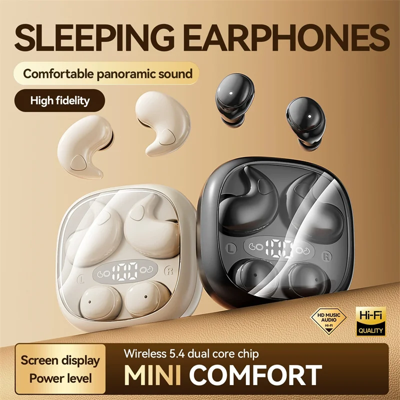 Esports Gaming Headphones - オープンイヤー型睡眠用イヤホン 2ペア ワイヤレスイヤホン サラウンドサウンド Bluetoothヘッドホン 防水イヤホン