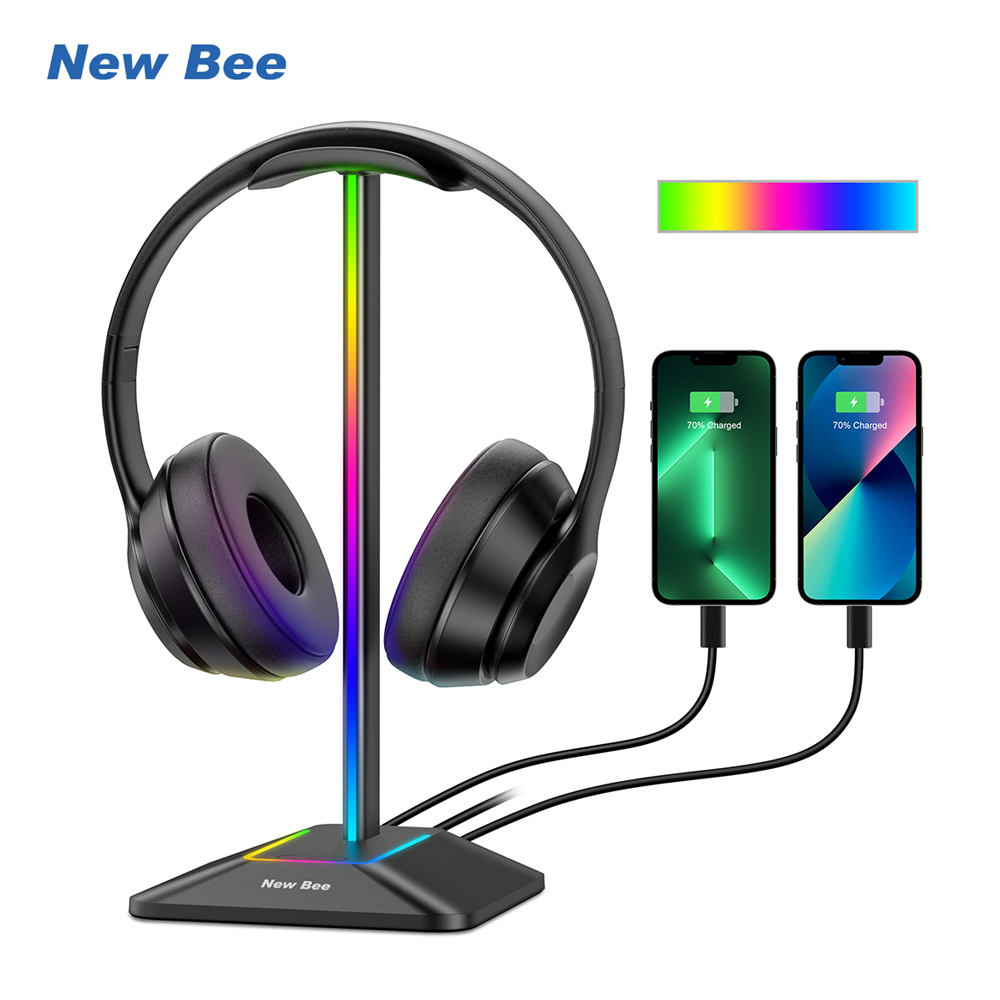 新しい Bee Z8 RGB ヘッドフォンスタンドホルダー  - Esports Gaming Headphones のレビューと価格