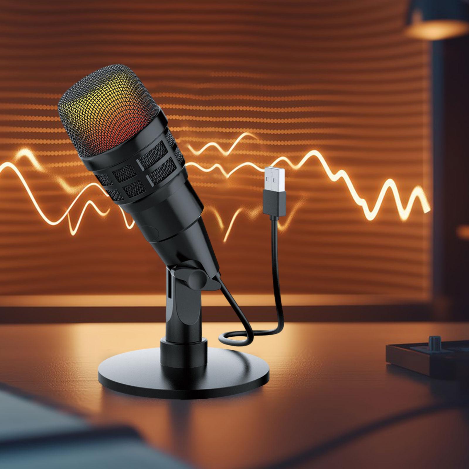 RGB USB コンデンサーゲーミングマイクコンピュータープ - Streaming Mic Condenser のレビューと価格