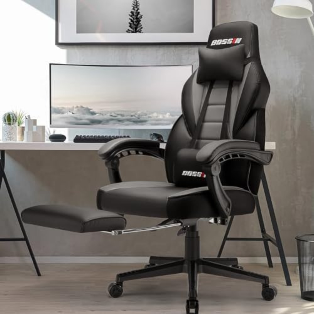 人間工学に基づいた頑丈なゲーミングチェア（マッサージ機能、フ - Gaming & Esports District のレビューと価格