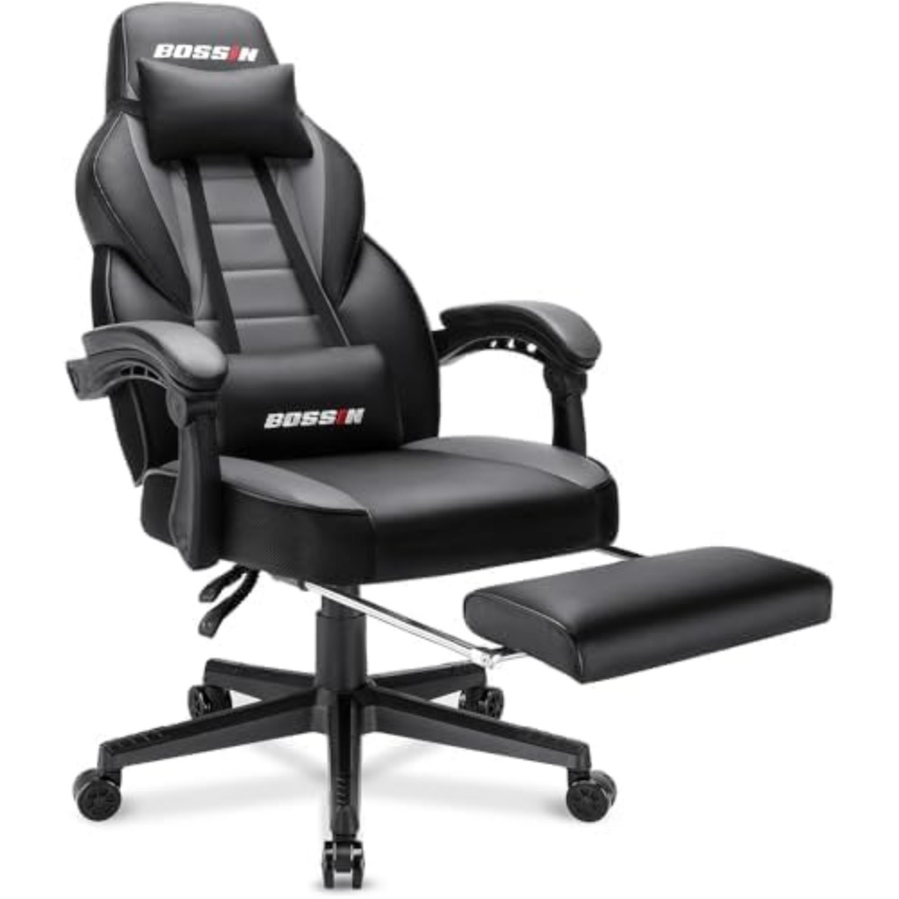 人間工学に基づいた頑丈なゲーミングチェア（マッサージ機能、フ - Gaming & Esports District のレビューと価格
