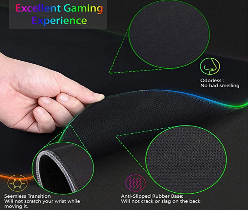 RGB 日本武士レンジャー大型拡張ゲーミングマウスパッド 9 - Mouse Pad Extended Rgb のレビューと価格