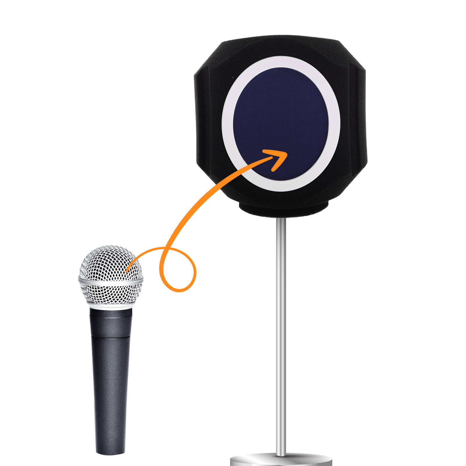 高密度吸音スポンジ製マイクアイソレーションシールド、ノイズリ - Streaming Mic Condenser のレビューと価格