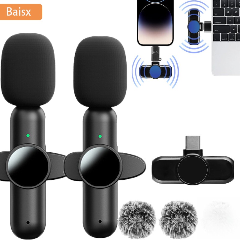 iPhone iPad用ワイヤレスラベリアマイク、録音、ライ - Streaming Mic Condenser のレビューと価格
