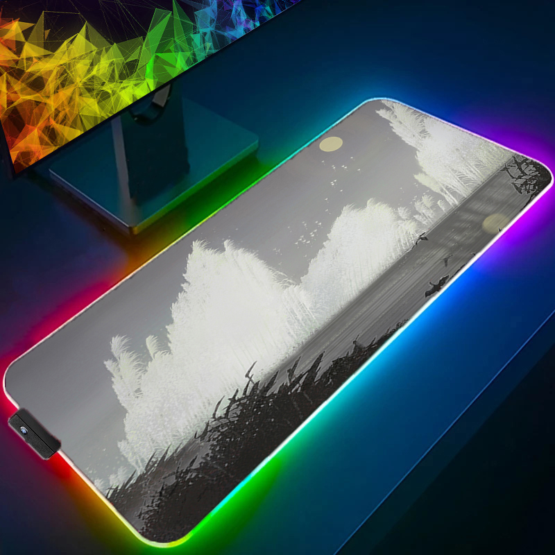 RGB LED マウスパッド マルチサイズ ゲーマー ブラッ - Mouse Pad Extended Rgb のレビューと価格