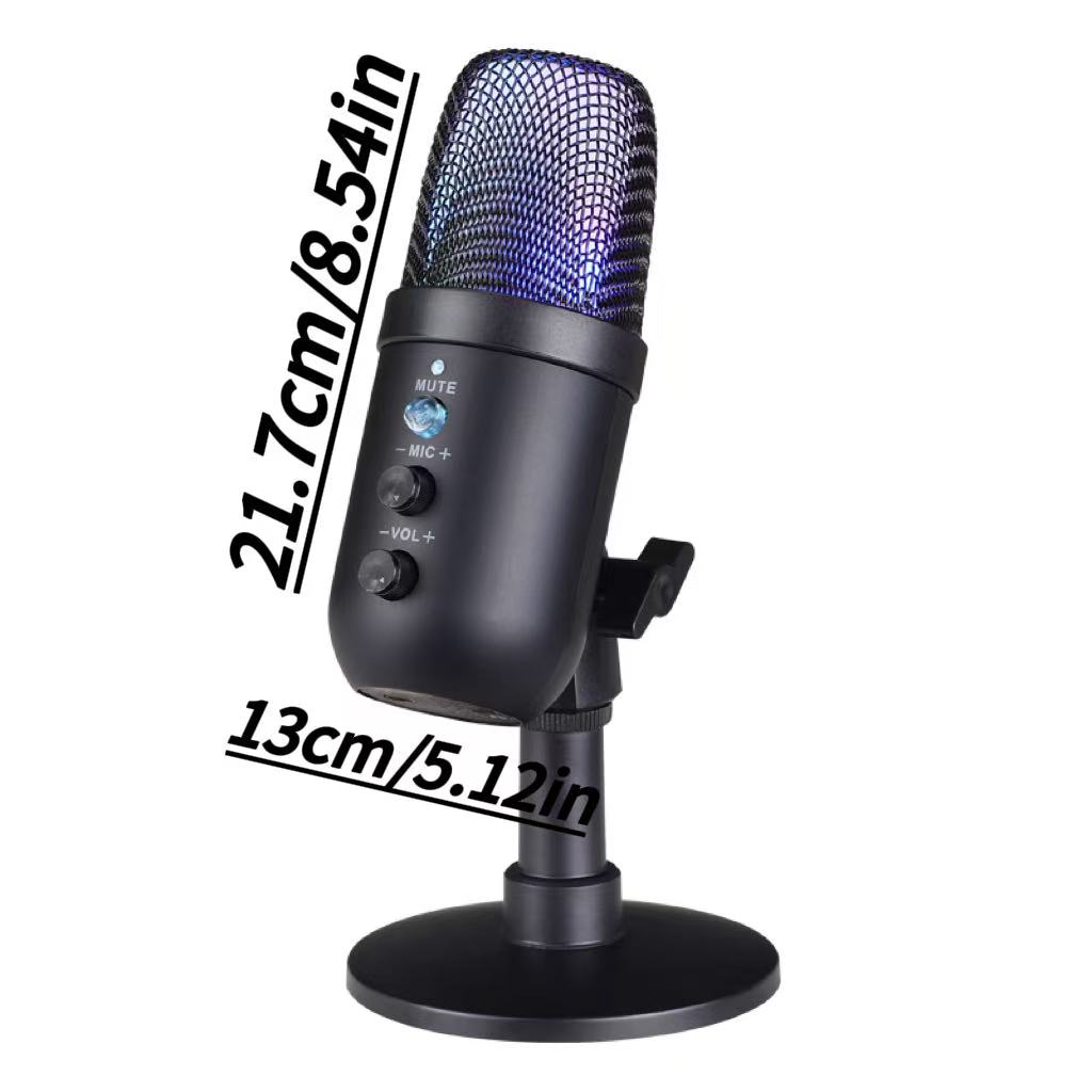 FUHAM MU1000 RGB USBコンデンサーマイク  - Streaming Mic Condenser のレビューと価格