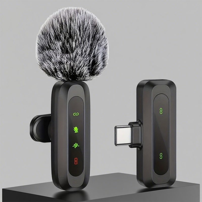 Type-Cワイヤレスラベリアレコーディングマイク、コンパク - Streaming Mic Condenser のレビューと価格