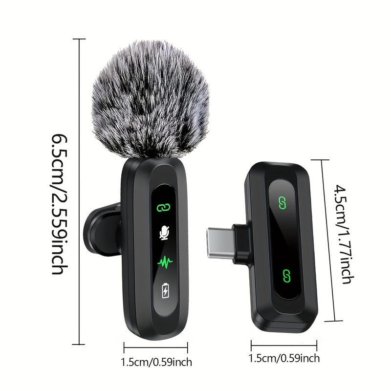 Type-Cワイヤレスラベリアレコーディングマイク、コンパク - Streaming Mic Condenser のレビューと価格