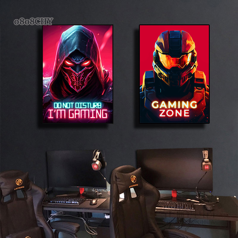 ドラゴンバスインスペースアーマーゲームゾーンキャンバスポスタ - Esports Gaming Zone のレビューと価格
