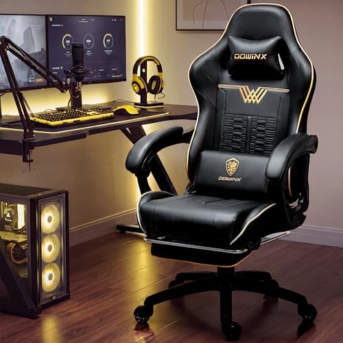 大型で背の高いゲーミングチェア、350ポンド耐荷重、マッサー - Gaming & Esports District のレビューと価格
