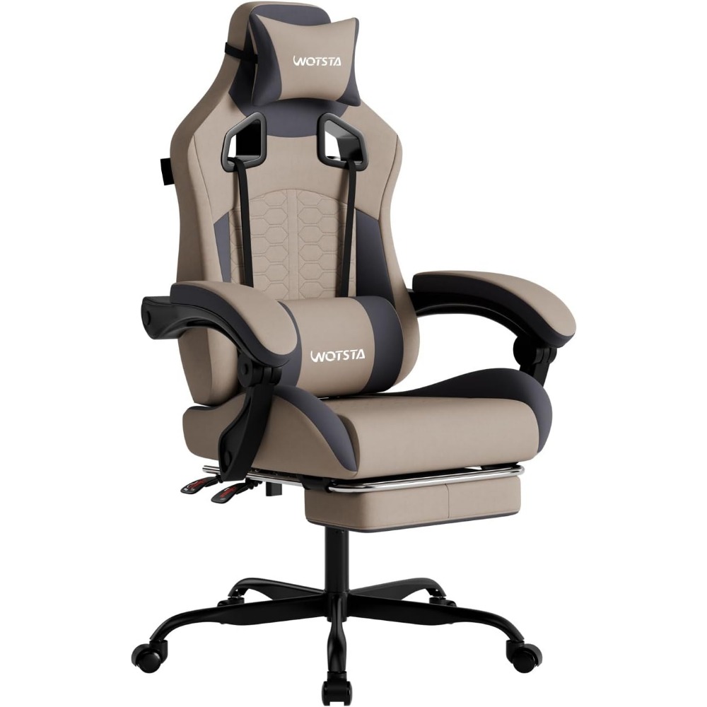 人間工学に基づいたゲーミングチェア、マッサージ機能、フットレ - Gaming & Esports District のレビューと価格