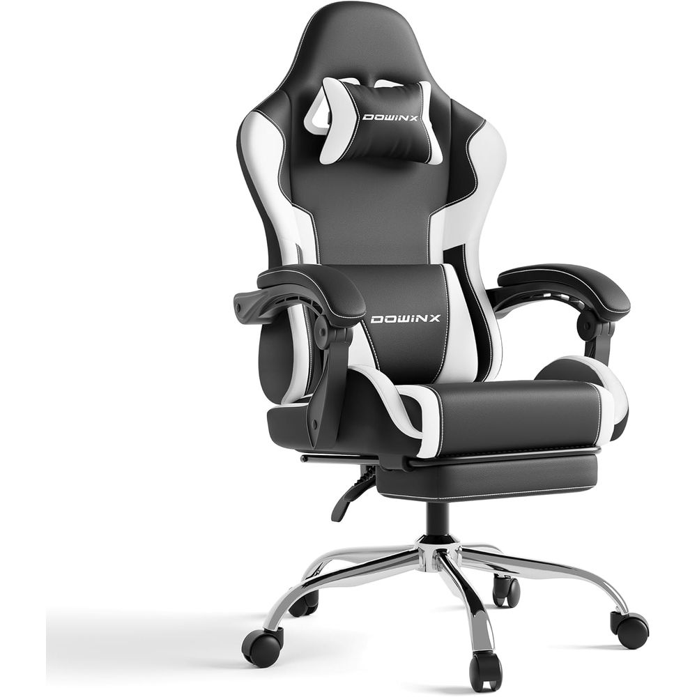 人間工学に基づいたゲーミングチェア、ランバーサポートと枕付き - Gaming & Esports District のレビューと価格