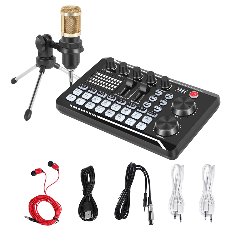 F998 サウンドカードキット、BM-800 マイクキット、 - Streaming Mic Condenser のレビューと価格