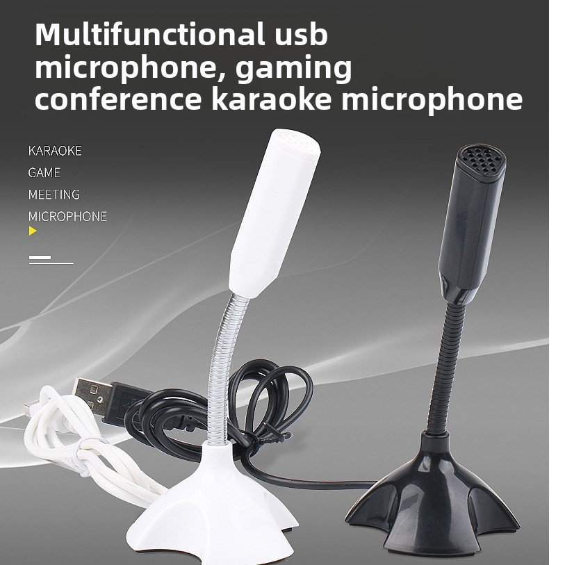 小型USBデスクトップコンピューターマイク360 °   回 - Streaming Mic Condenser のレビューと価格